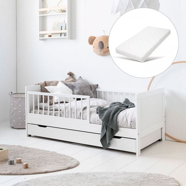 Vivien bundle bed with mattress 70x140 white petite amelie