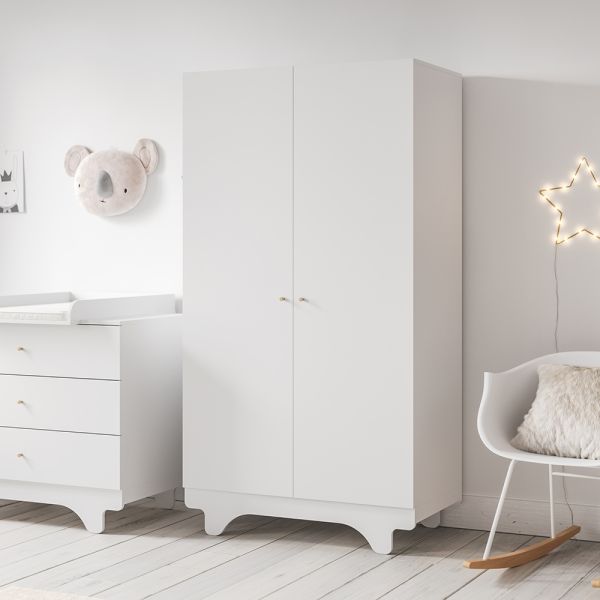 White wardrobe kids wood playwood 