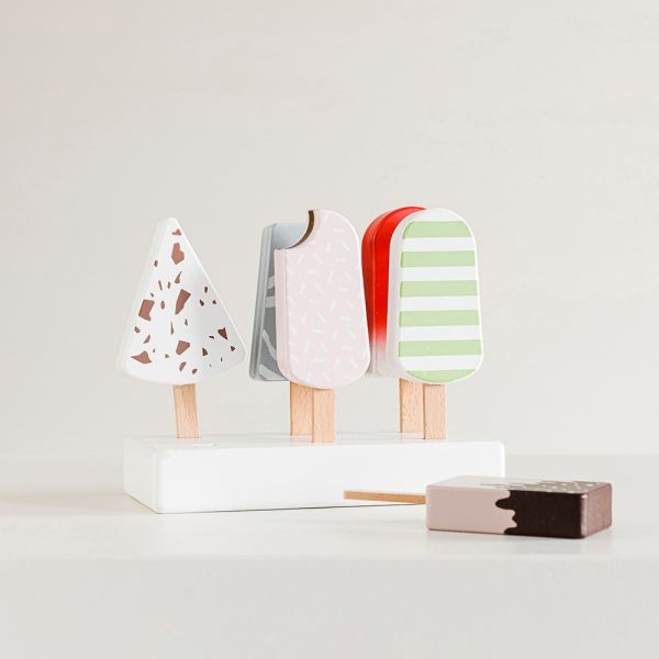 wooden toy ice cream set toddler from Petite Amélie