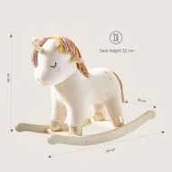 Wooden unicorn rocker horse LARA Petite Amelie