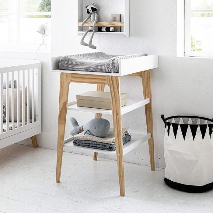 Baby Changing Table ️ «Brise» White & Wood Petite Amélie