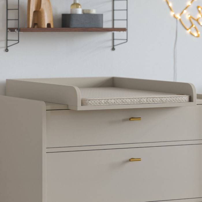 Changing table topper «ROSEAU» for changing table in beige ️ Petite Amélie
