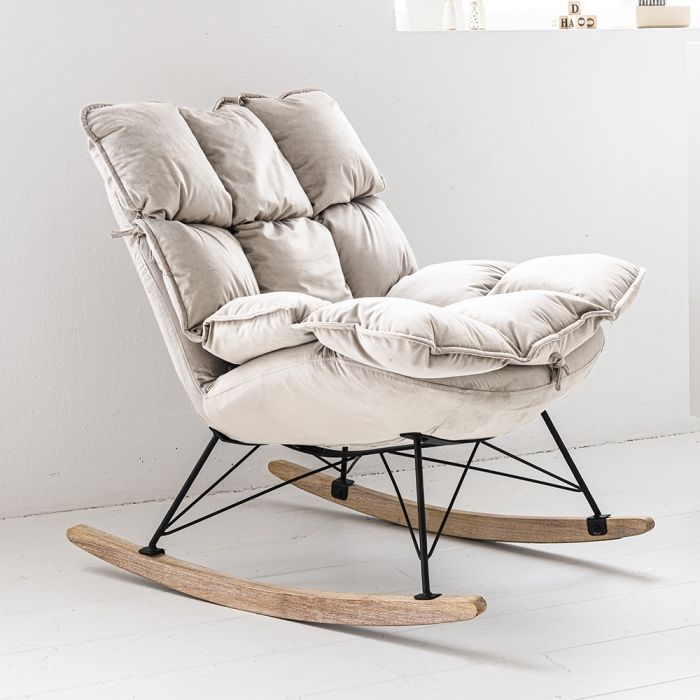 Luxury rocking chair for nursery ️ beige Petite Amélie