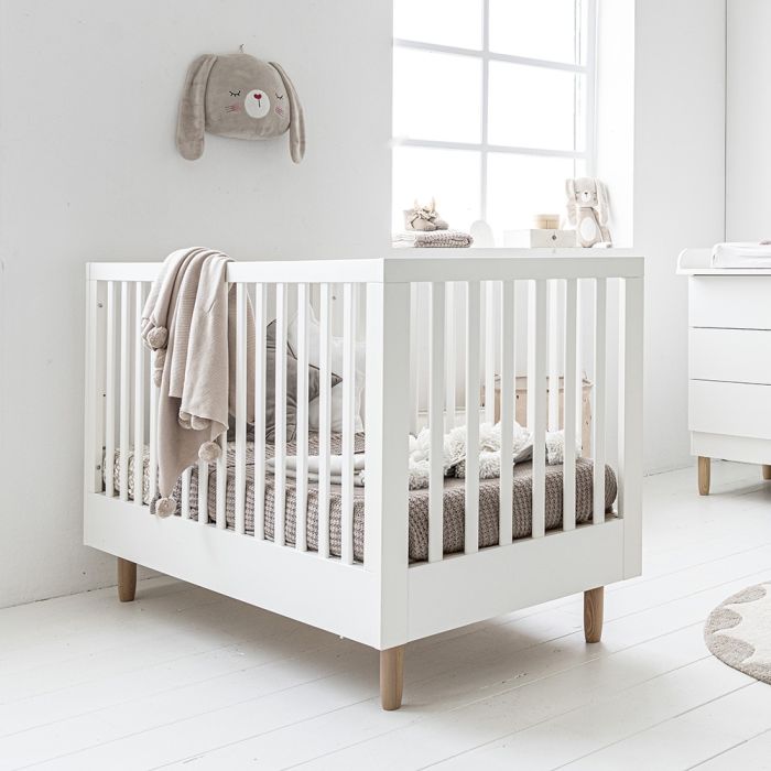 Baby bed white bocca, wood