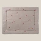 PLAYPEN MAT 75 X 95 CM |BEIGE WITH RAINBOWS PATTERN