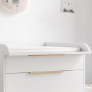 CHANGING TABLE TOPPER FOR DRESSER «SOIE» | WHITE