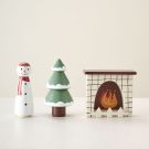Wooden winter set for doll house