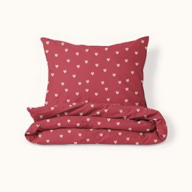 Flannel duvet cover set «Heart» | 120 x 150 cm