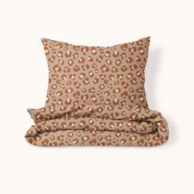 Flannel duvet cover set «Leopard» | 140 x 200 cm