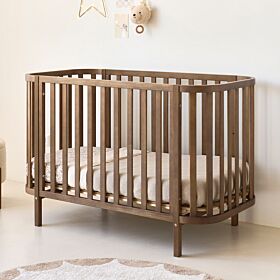 Oval cot «Cocoon» | 60 x 120 cm | Cocoa