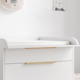 CHANGING TABLE TOPPER FOR DRESSER «SOIE» | WHITE