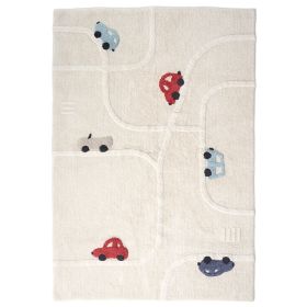 Washable children's rug | Rectangular 120 x 170 cm | Vehicles