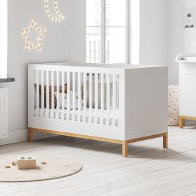 CONVERTIBLE COT BED «SOIE» | 140X70 CM | WHITE