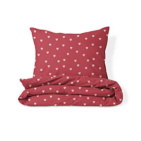 Flannel duvet cover set «Heart» | 140 x 200 cm