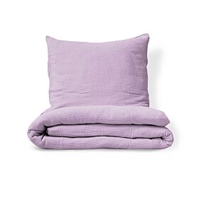 Duvet cover set muslin cotton | 140 x 200 cm | Lilac