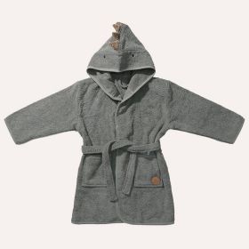 BATHROBE «DINO»| 98 - 104 CM | 3 - 4 YEARS | GREEN