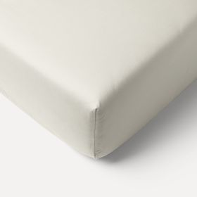 ORGANIC COTTON JERSEY FITTED SHEET 80/90 X 200 CM | IVORY