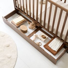Underbed drawer for convertible and toddler bed | 70 x 140 cm | Cocoa