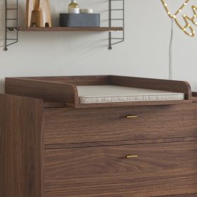 CHANGING TABLE TOPPER FOR DRESSER «ROSEAU» | WALNUT
