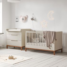 BABYROOM «SOIE» 2-PART SET | COT & BABY CHANGING TABLE