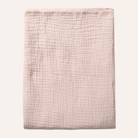 MUSLIN FLAT SHEET / SWADDLE BLANKET | 100 X 140 CM | SOFT PINK