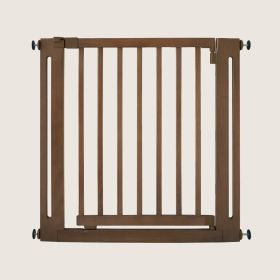 Wooden stair gate | Adjustable 79–87 cm | Cocoa