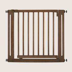 Wooden stair gate | Adjustable 87–95 cm | Cocoa
