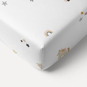 FITTED SHEET 90x200 CM «LARA» | WHITE