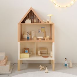 Wooden Dollhouse «Miel» in beige ✔️ Petite Amélie