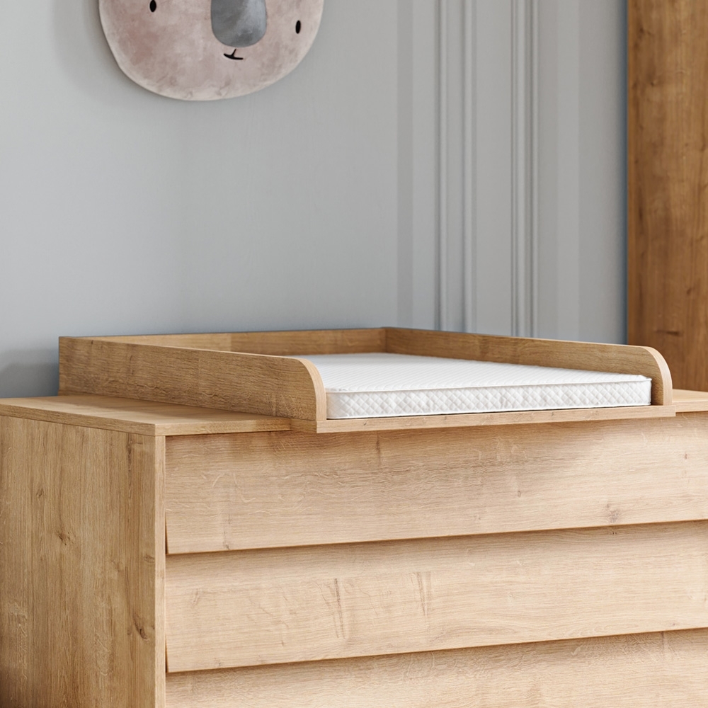 CHANGING TABLE TOPPER FOR BABY DRESSER «BOSQUE» | WOOD