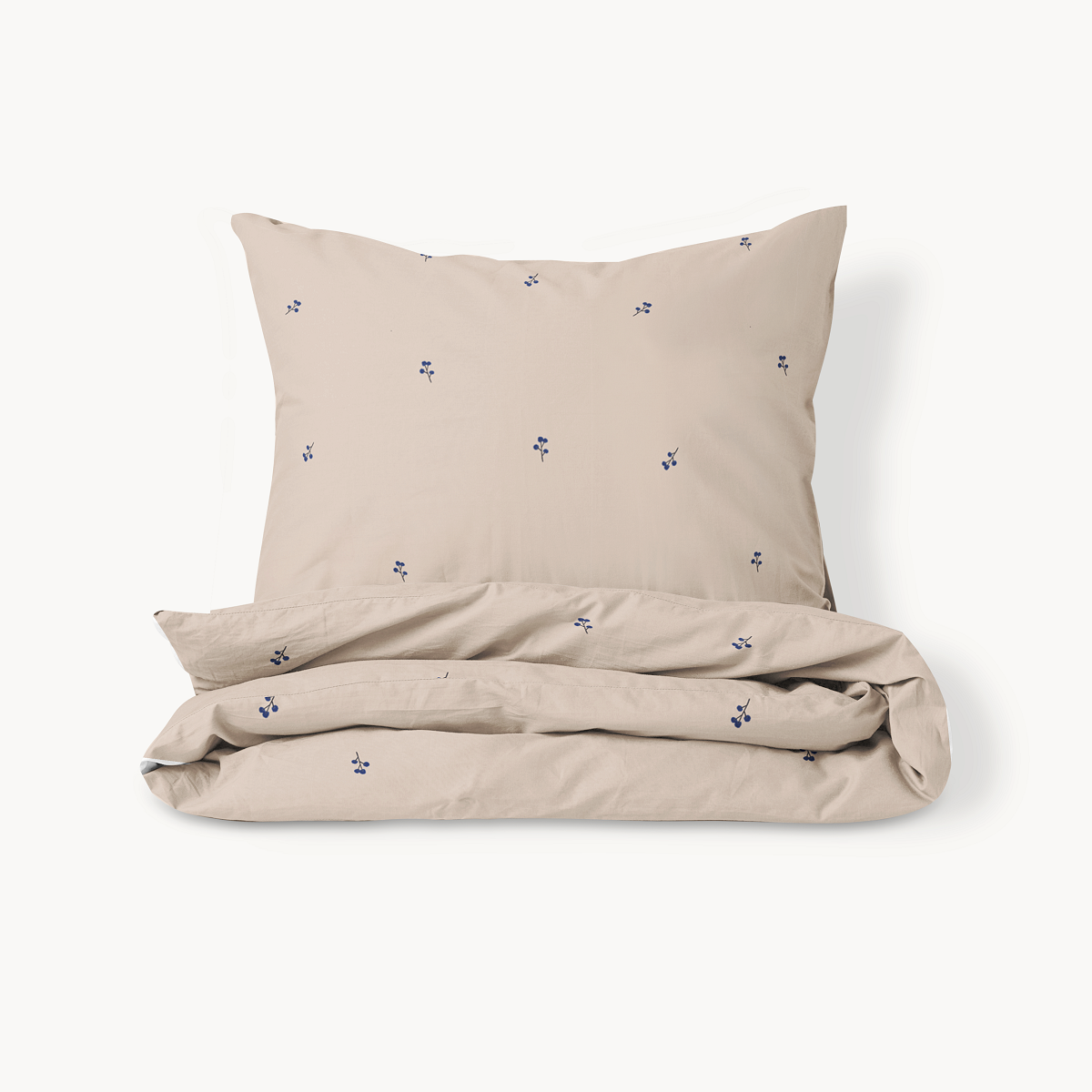 Organic cotton Duvet Cover Set «Sureau» 140x200cm, incl. Pillowcase | Soft Rose