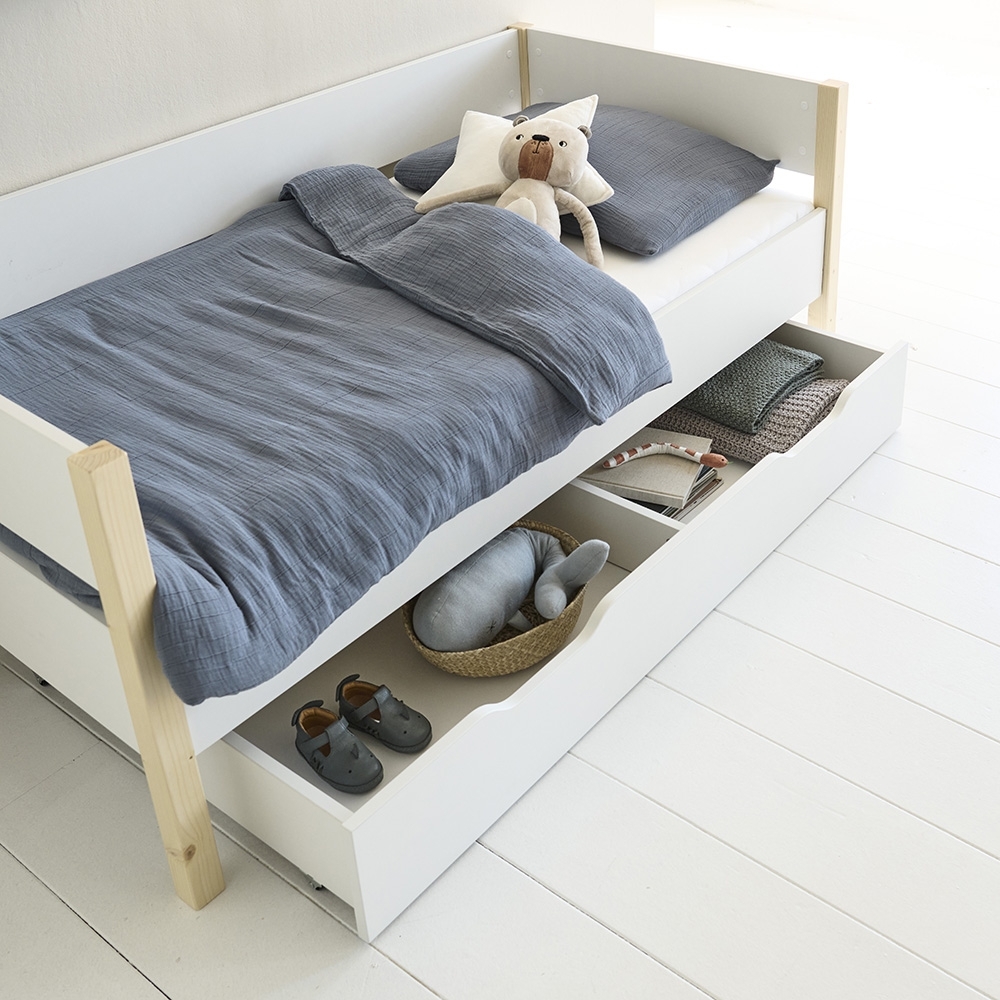 Trundle drawer for Junior bed «Lune» 160X80 | White