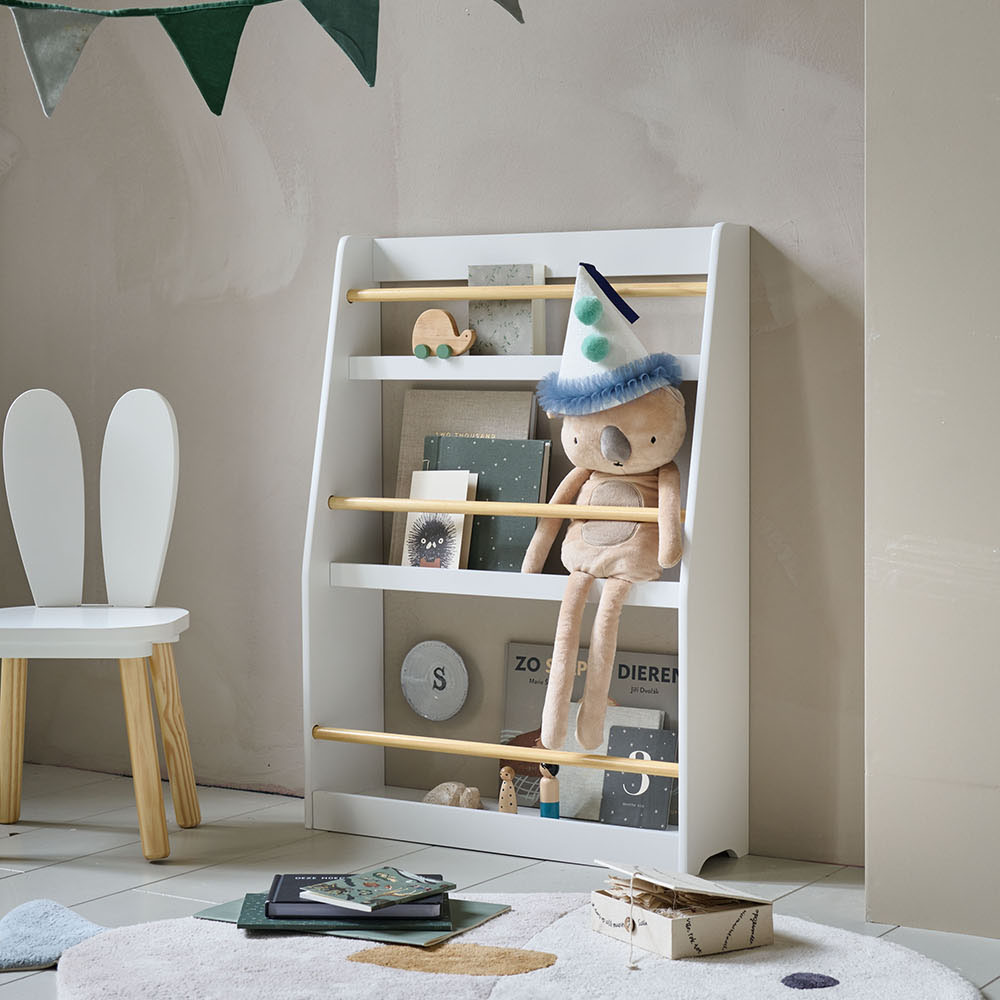 BOOKCASE WITH THREE SHELVES WHITE