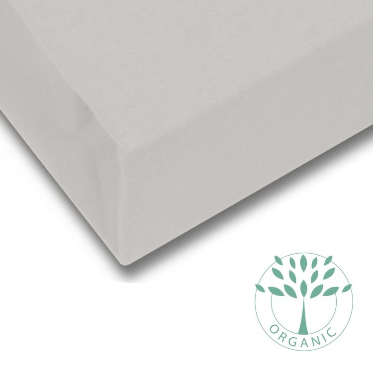 ORGANIC COTTON Fitted Bed Sheet | 90 x 200 cm| Light Taupe