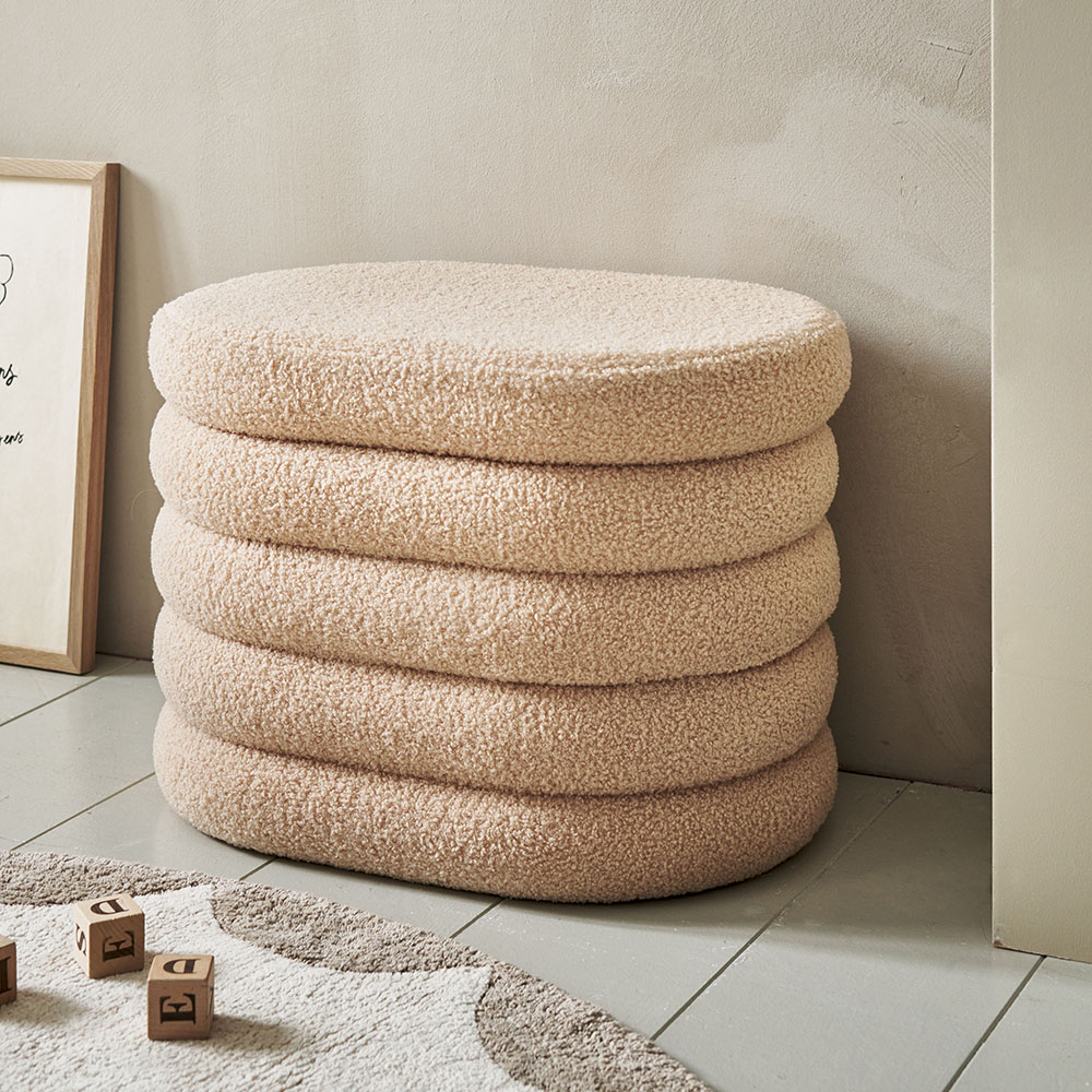 STORAGE OTTOMAN | «TED» | NUDE