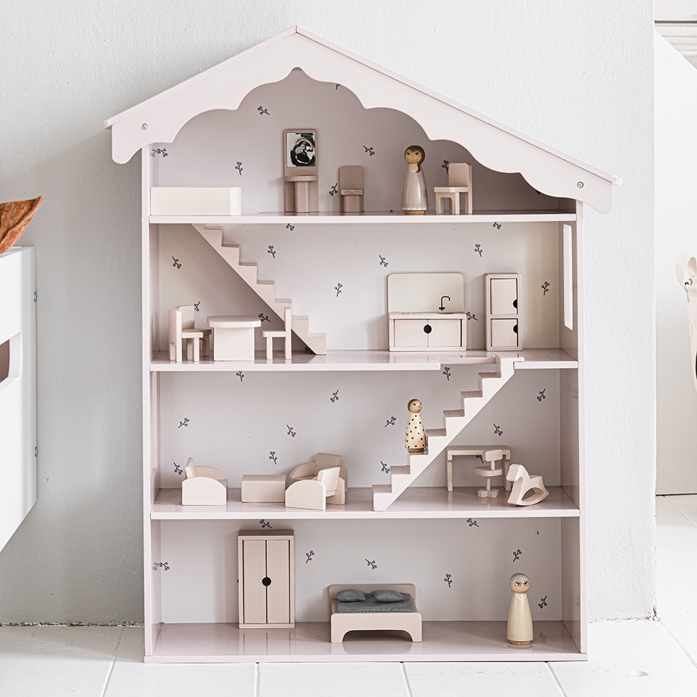 Wooden Dolls House in Dusty Pink | «CHAMPÊTRE ROSE» (EXCL ACCESSORIES)