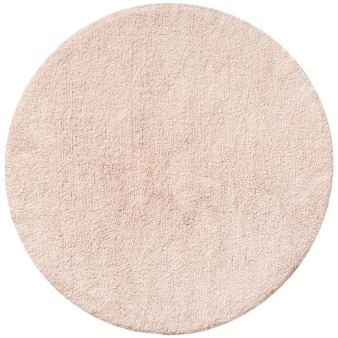 Washable children's rug with anti-slip coating «CIRCLE» | Dusty Pink