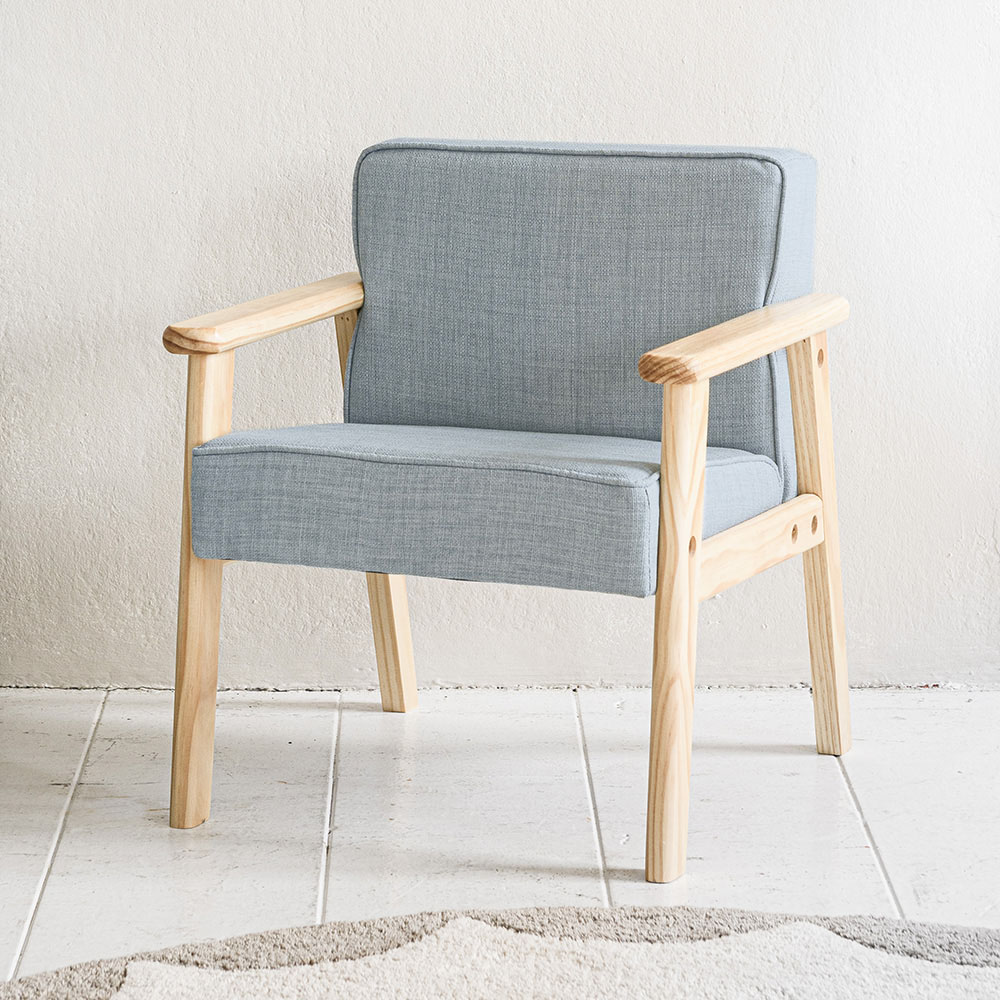 Kids armchair «Retro» | Dusty blue