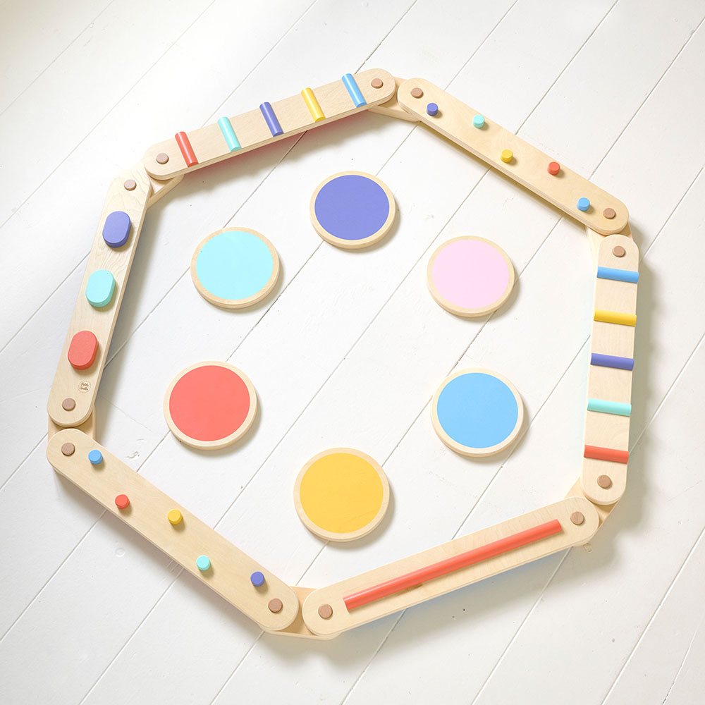 Balance Beam Stepping Stones, 6-pack houten balance boards voor peuters, Montessori speelgoed voor kinderen