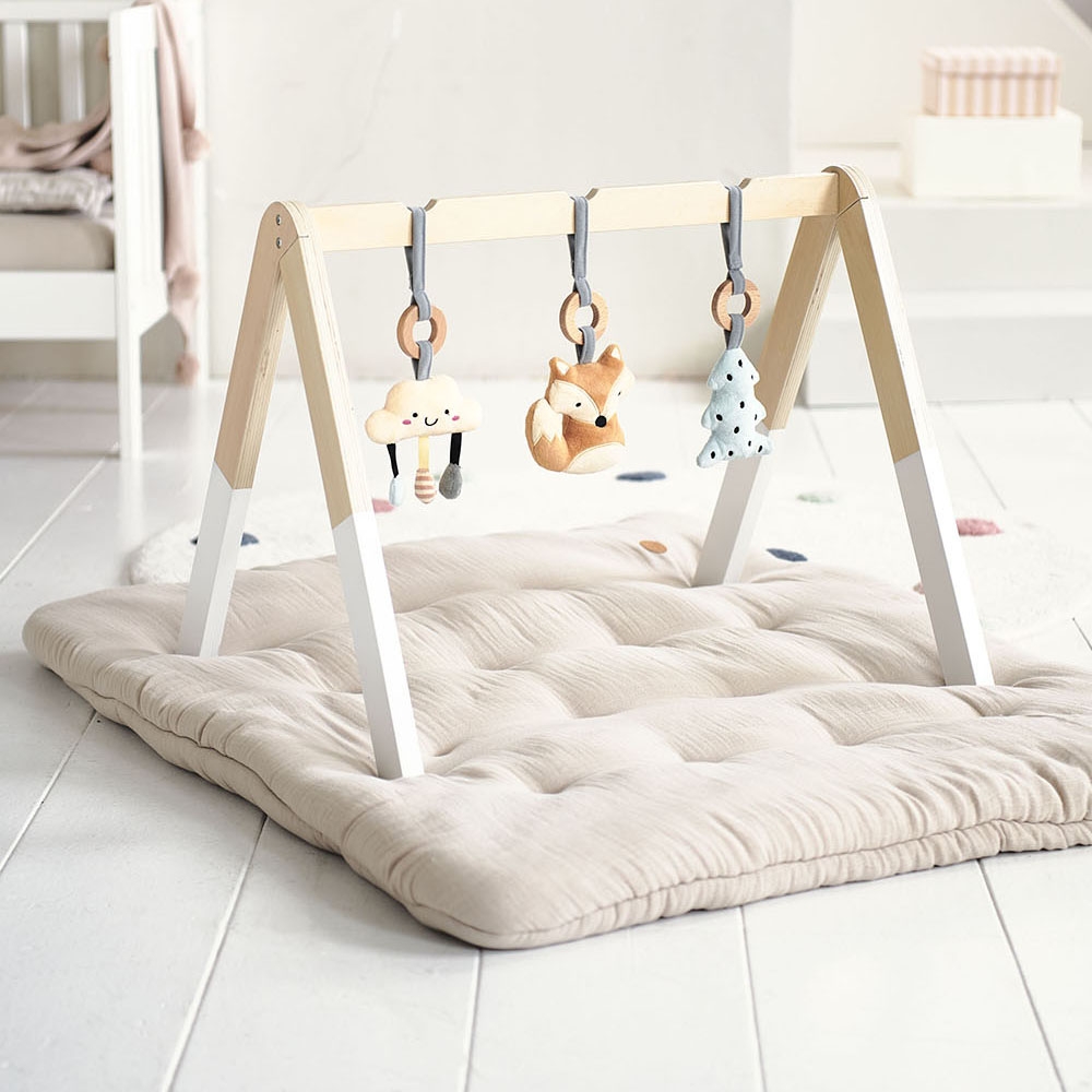 BABY GYM WOODEN «RENARD» | WITH 3 ACCESSORIES