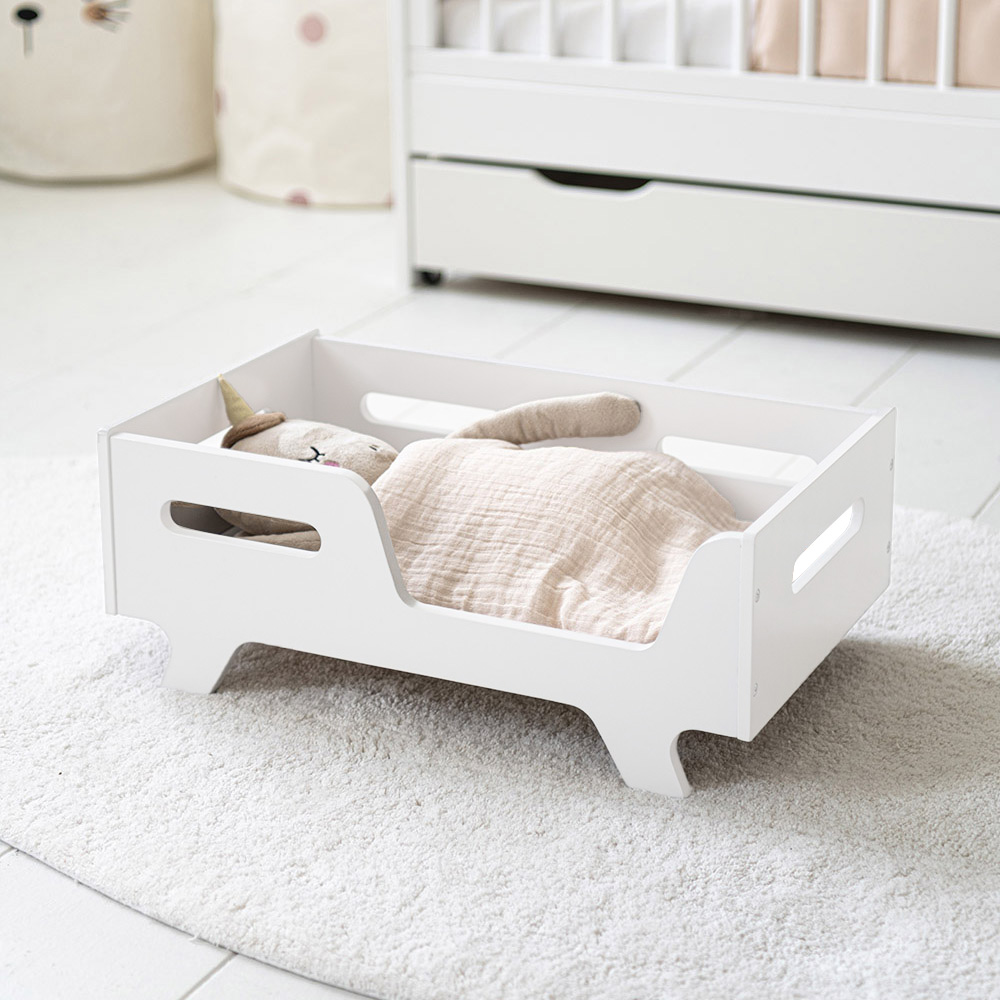 Wooden Dolls Bed «Colombe» | White