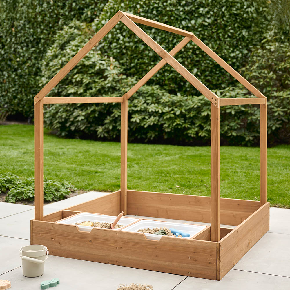 Wooden Sandpit & Playhouse «Provence»
