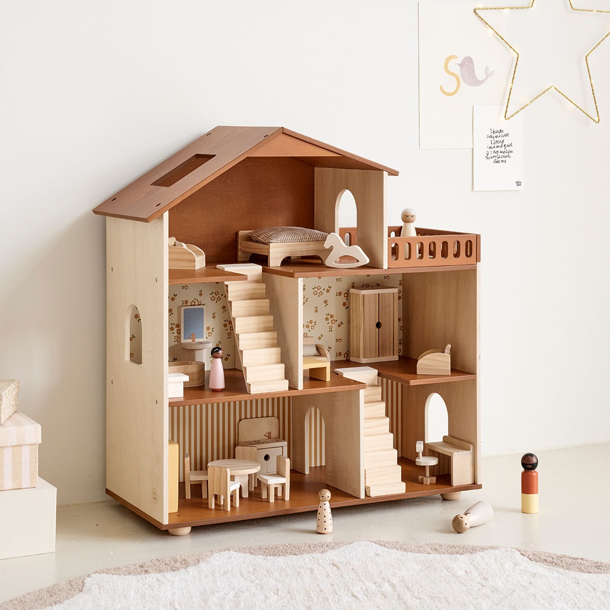 see all wooden doll houses
