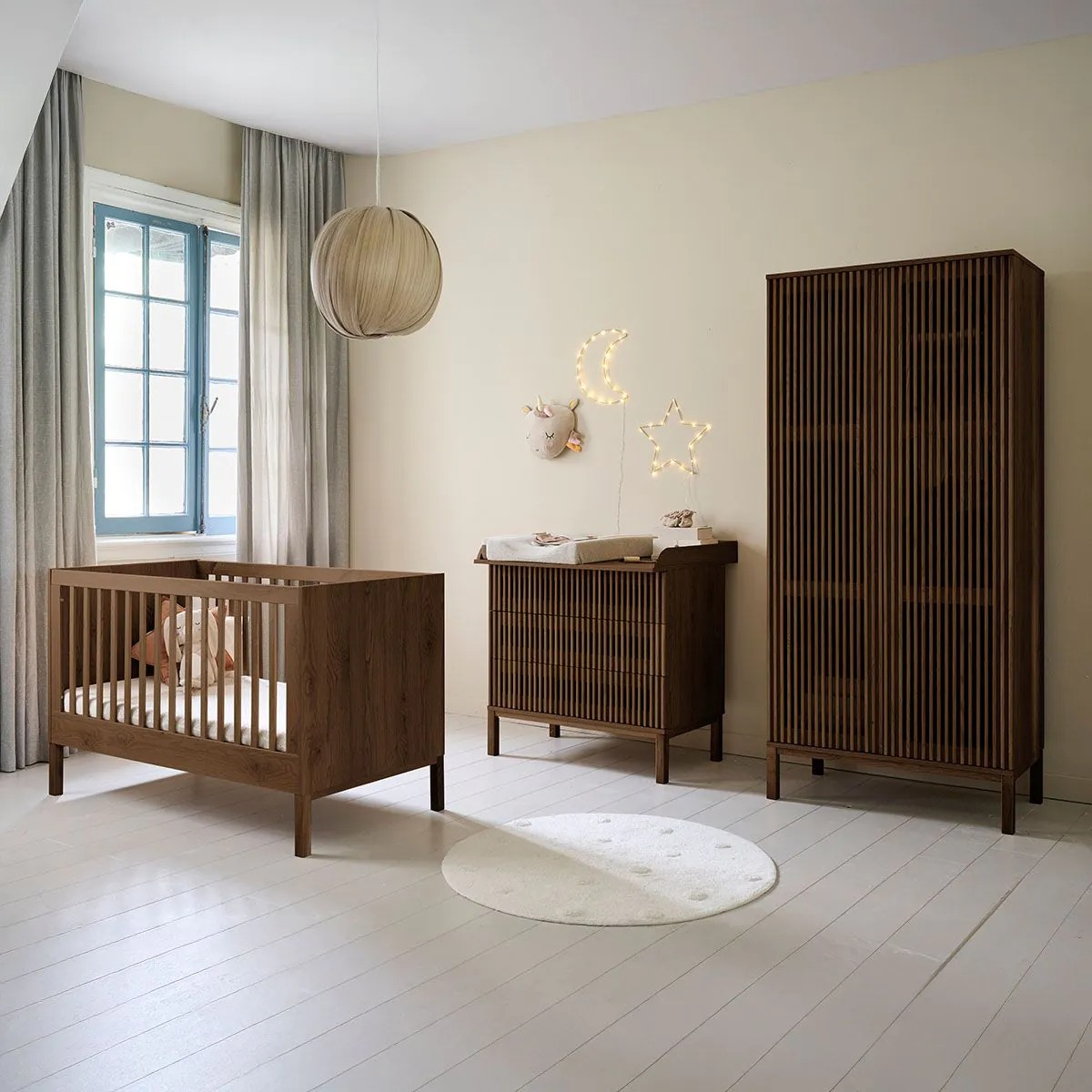 Wooden nursery furniture in a modern style by Petite Amélie