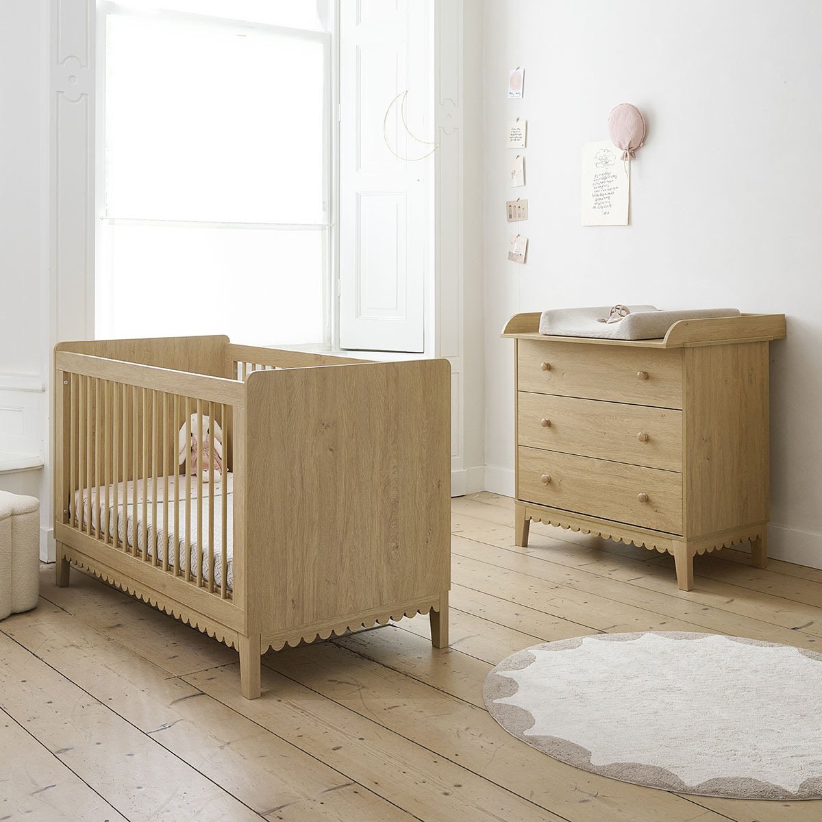 Wooden nursery furniture in a modern style by Petite Amélie
