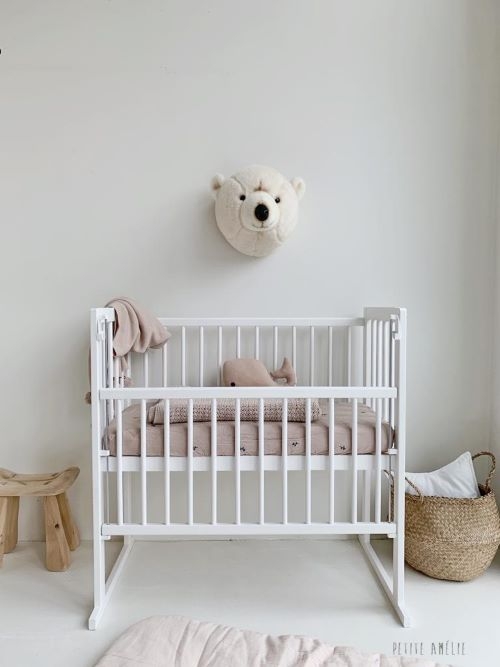 Bedside Sleeper Crib Lilly in White