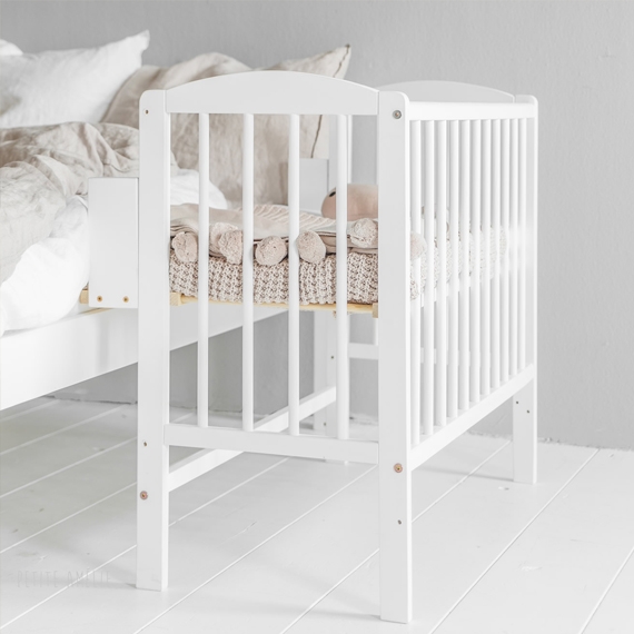 Bedside Sleeper Crib Nuage in White